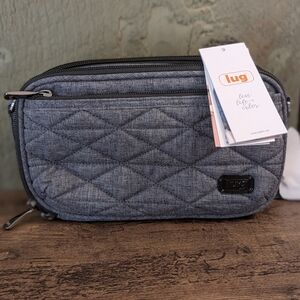 NWT Lug Roundabout 2 Convertible Crossbody, Wristlet, Cosmetic & Belt Bag Grey